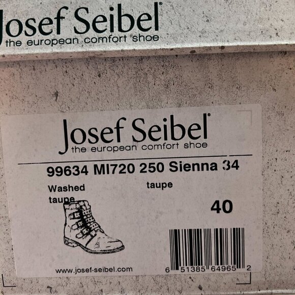 Josef Seibel Sienna 34 Ankle Booties Womens Size 40 Washed Taupe Brown - Picture 14 of 15